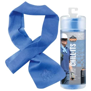 Ergodyne Kühlband Chill-Its 6603, blau, 10 x 75 cm , Farbe:blau, Abmessung B x L:10 x 75cm