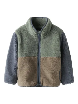 NAME IT - NMMMIMBA SHERPA JACKET chinois green - Gr. - 116