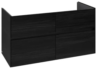 Villeroy & Boch Waschtischunterschrank Collaro 1161x610x480mm 4 Ausz. Waschbecken mittig Black Oak C14600AB