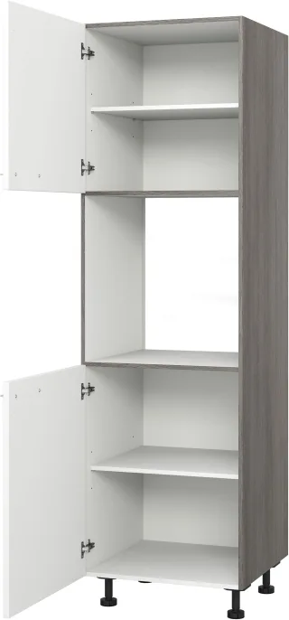 KOCHSTATION Backofenumbauschrank "KS-Trea SB-195-3" mit zwei Türen und zwei Einlegeböden, Höhe 195 cm