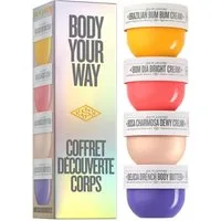 Sol de Janeiro Pflege-Geschenkset Sol de Janeiro Body Your Way Body Cream Set 4x25 ml, 4-tlg., 4-teiliges Body Cream Discovery Set