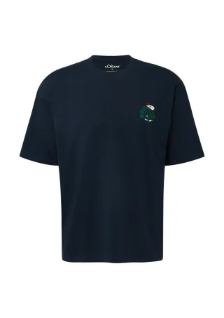 s.Oliver Red Label - T-Shirt mit Peanuts-Artwork im Relaxed Fit blau - Gr. - S