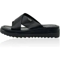 Nowaland Damen Pantoletten mit gekreuzten Riemen – Leichte Sommer Slides Pantolette Minimalistisch, leicht gepolstert, flexibel & bequem