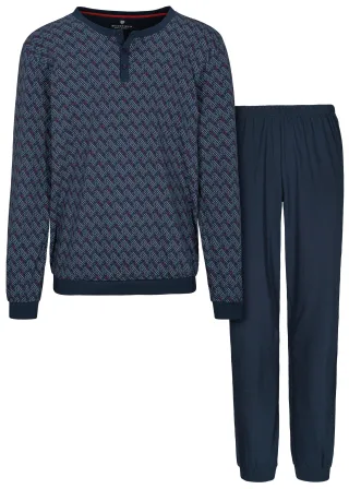 BASEFIELD - He.-Pyjama Bündchen sky aop - Gr. - XL