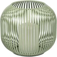 formano Windlicht Stäbe, Höhe: 18cm, Farbe: Grün, Motiv: Stäbe