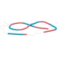 Wissner® aktiv lernen Lernspielzeug Rechenkette rot/blau 100er Zahlenraum, RE-Plastic®