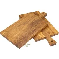 Holz Frank Schneidebrett Schneidebrett mit Griff aus Eiche geölt - Servierbrett 40 x 20 x 2 cm, Holz, (1-St)