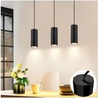 Nettlife Pendelleuchte 1/3/4flammig Schwarz Hängelampe GU10 Esstisch Wohnzimmer modern, ohne Leuchtmittel, für Esszimmer Küche Flur Wohnzimmer Schlafzimmer