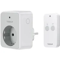 TESSAN Funksteckdose Funksteckdose mit Fernbedienung 30,5M RF Reichweite Magnetische 3600W, max. 3600 W