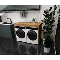 Raumhirsch Furniture Waschmaschinenumbauschrank Waschmaschinenschrank für Waschmaschine & Wäschetrockner (7 Farben lieferbar) für zwei Geräte geeignet