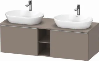 Duravit D-Neo Konsolenwaschtischunterbau wandhängend Basalt Matt 1400x550x459 mm - DE4950B70430000 DE4950B70430000