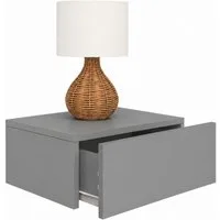 VCM Nachttisch Usal M 45 15x45x30cm (1-St), Nachtschrank, Wandschublade, Wandboard, Nachtkommode, Beistelltisch