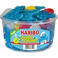 HARIBO Süßigkeit, Haribo extra großer glatinefreier Super Schlumpf veggie 1440g