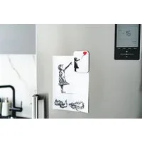 AvantgART Magnet Kühlschrank Magnet, Kühlschrank Dekoration, Banksy Kunstdruck