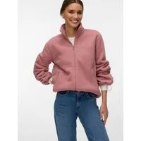 Vero Moda Fleecejacke VMJANNIE LS FLEECE ZIP JACKET EXP aus Polyester, normale Passform, mit elastischem Bund, pflegeleicht