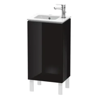 Duravit L-Cube Waschtischunterbau bodenstehend Schwarz Hochglanz 420x294x704 mm - LC6273R4040 LC6273R4040