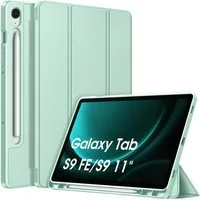 Fintie Tablet-Hülle für Samsung Galaxy Tab S10 Lite/S10 FE/S9 FE 10.9" & S9 11" Tablet, Dünne Soft TPU Rückseite Abdeckung mit Stifthalter, Auto Schlaf/Wach