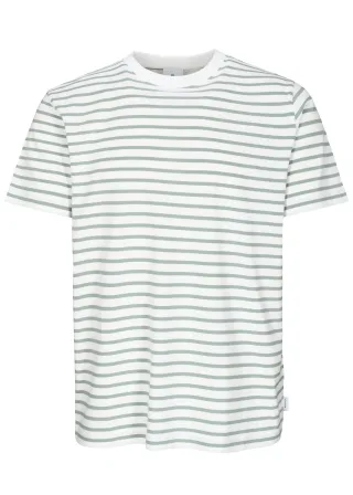BASEFIELD - Rundhals T-Shirt 1/2 Arm white-sage - Gr. - 3XL
