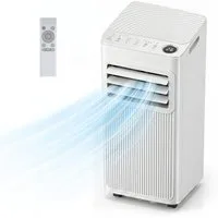 COSTWAY 3-in-1-Klimagerät, 9000 BTU mobile Klimaanlage mit Abluftschlauch