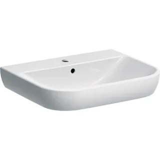 Geberit Smyle Waschtisch, 60x48cm mit Hahnloch, mit Überlauf, KeraTect, 500228018 500228018