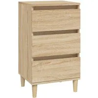 vidaXL Nachttisch Nachttisch Sonoma-Eiche 40x35x70 cm Holzwerkstoff (1-St)