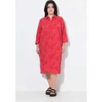 Angel of Style Jerseykleid Hemdblusenkleid A-Linie Lochstickerei