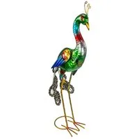 kamelshopping Gartenfigur Gartenfiguren aus Metall für den Garten, moderne Deko-Figuren, handbemalt mit Rostschutz-Lackierung, für außen, witterungsbeständig