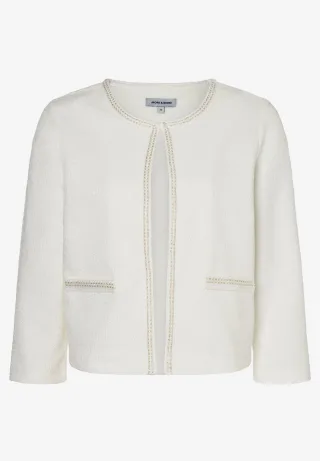 MORE & MORE - Jerseyjacke weiß - Gr. - 38