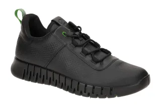 Ecco 525274 Gruuv Herren Schn?r Halbschuhe Schwarz Flex Sohle