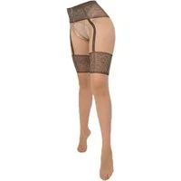 GIULIA Ouvert Strumpfhose Damen INTIMO NOIR 20 DEN 20 DEN (Packung 1 St. 1-er Pack) ouvert