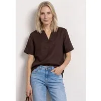 STREET ONE Shirtbluse mit Leinenanteil