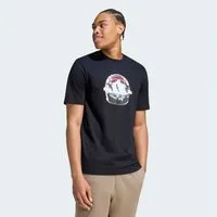 adidas Sportswear T-Shirt MOTORSPORT LIGHTS GRAPHIC mit Rundhalsausschnitt, ohne Verschluss, aus Baumwolle