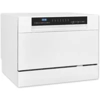 exquisit Tischgeschirrspüler GSP5206-030D, 6.5 l, 6 Maßgedecke, 6 Maßgedecke, 6,5 Liter, Auto-Door-Open, Startzeitvorwahl, LED-Display