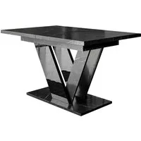 MIRJAN24 Esstisch Dubai (Ausziehbar - 1x Einlegeplatte), 120-160x80x76 cm, Rechteck
