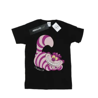 Disney - "Alice In Wonderland Cheshire Cat" T-Shirt für Mädchen (Schwarz)