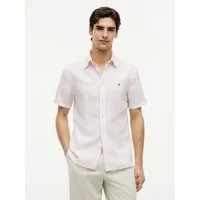 Tommy Hilfiger Kurzarmhemd LINEN BLEND BENGAL STP SS RF SHT Regular Fit aus Leinenmix mit Bengalstreifen