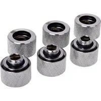 HT 16mm HardTube Anschraubtülle G1/4, Verbindung chrom, 6 Stück