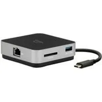 USB-C Travel Dock E, Dockingstation grau/schwarz, HDMI, USB-A, Gigabit LAN