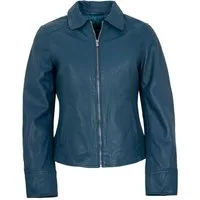 Jilani Lederjacke Elodi Jilani - Damen Lederjacke Lammnappa blau