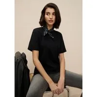 Tamaris Oversize-Shirt aus Baumwolle in Longform mit abgerundetem Saum