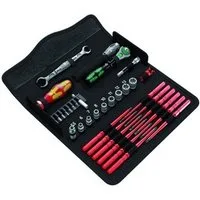 Wera Werkzeugset, 35tlg Elektromonteur-Set Tasche 1xMaul 12xSteckeinsatz 1xMess