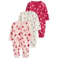 Next Schlafoverall Baby-Schlafanzüge mit Zwei-Wege-RV, 3er-Pack (3-tlg)
