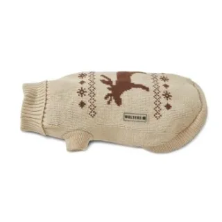 Wolters Strickpulli Elch beige/braun 45 cm