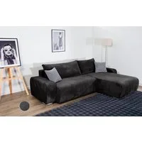 COLLECTION AB Ecksofa Pia L-Form, B: 237 cm, Bettfunktion, Bettkasten & 2 Zierkissen, Federkern