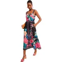 Love & Roses Midikleid Love & Roses Midikleid aus Baumwolle, Regular (1-tlg)