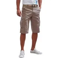 John Devin Cargobermudas aus elastischer Baumwollmischung mit Seitentaschen, 3/4 Shorts