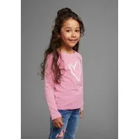 KangaROOS Langarmshirt für kleine Mädchen, süßer Logo-Druck