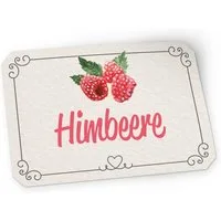 itenga Aufkleber itenga 50 x Marmeladen Etikett Himbeere 4,5x3cm Landhausstil
