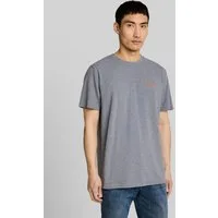 TOM TAILOR T-Shirt T-Shirt Piqué T-Shirt in Melange-Optik