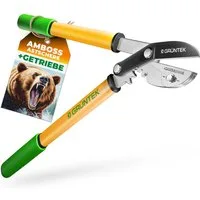 GRÜNTEK Astschere Astschere GRIZZLY 470mm Amboss mit Gear-Drive Schneidsystem, bis zu 2,2 x höhere Schneidleistung durch Gear Drive System